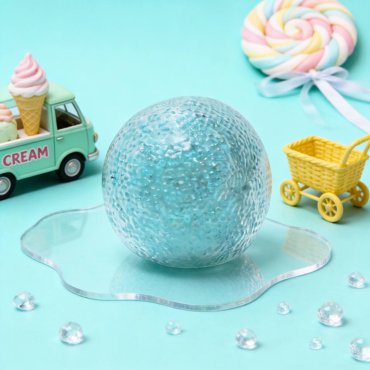 Blue Beads Handmade Ball BAMSQUISHY