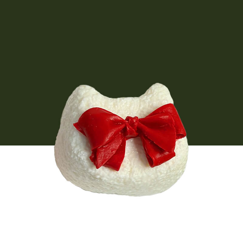 Christmas Bow Cat Taba Squishy BAMSQUISHY