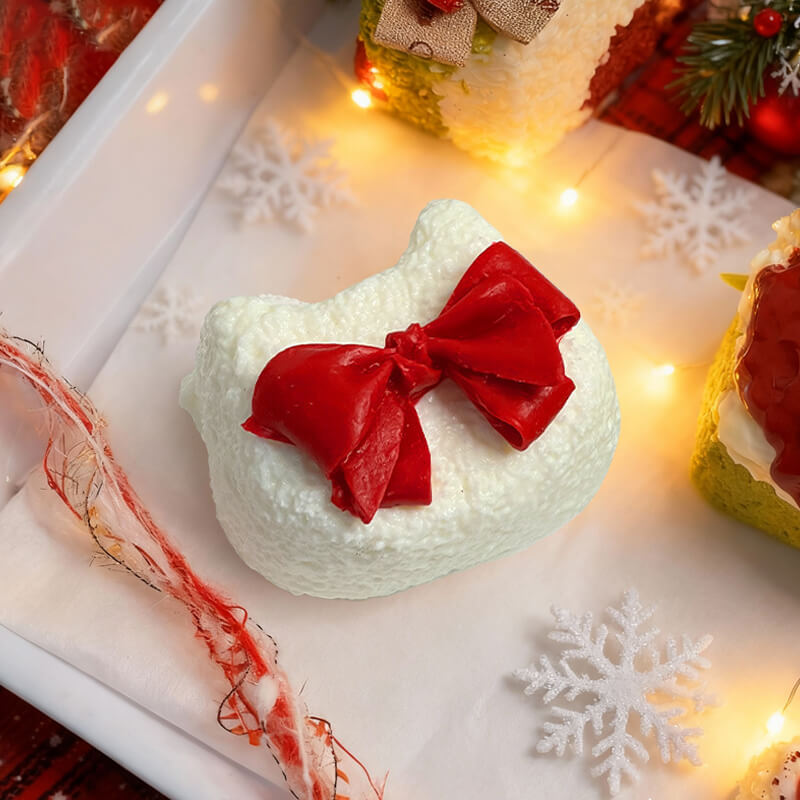 Christmas Bow Cat Taba Squishy BAMSQUISHY