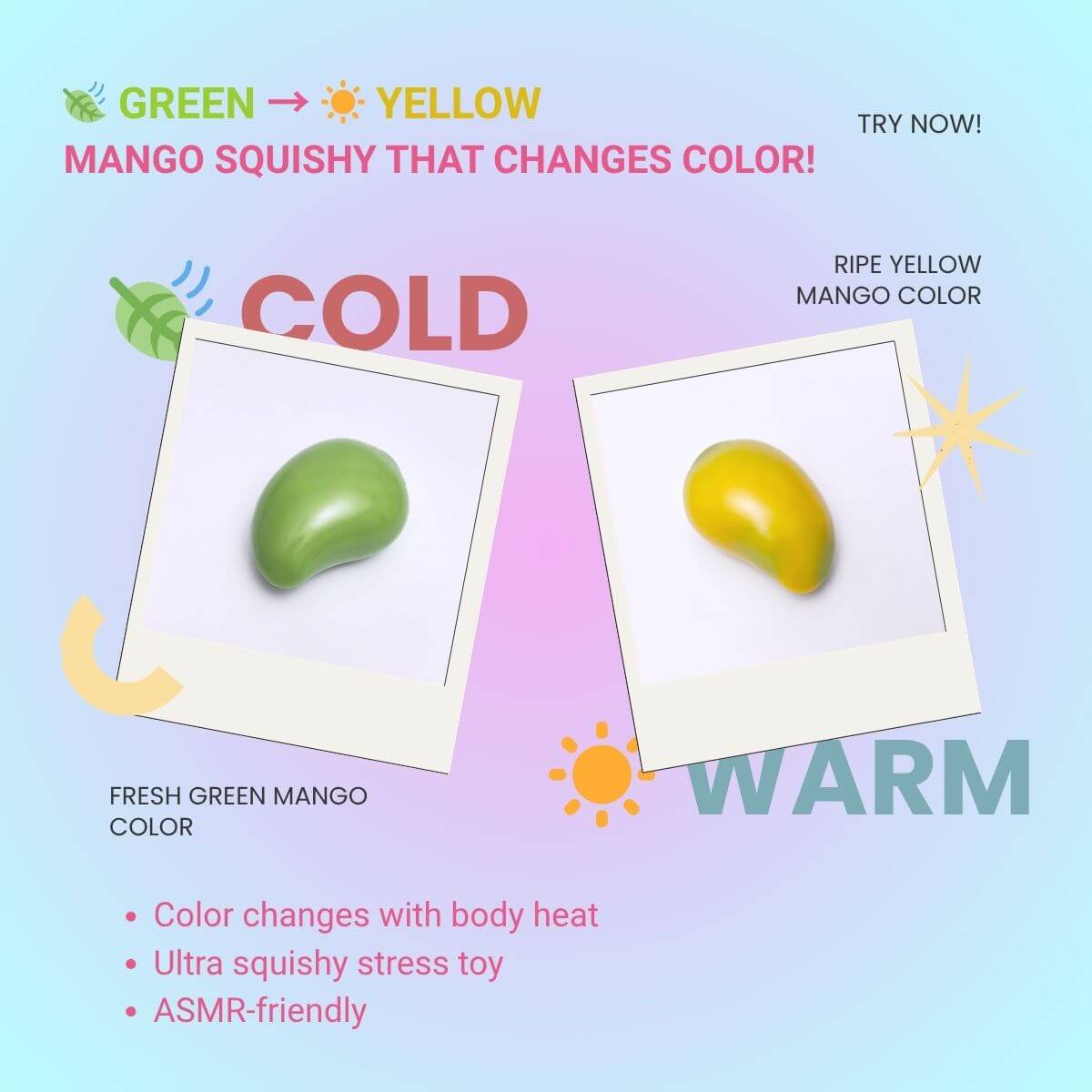 Color-Changing Mango Ball BAMSQUISHY