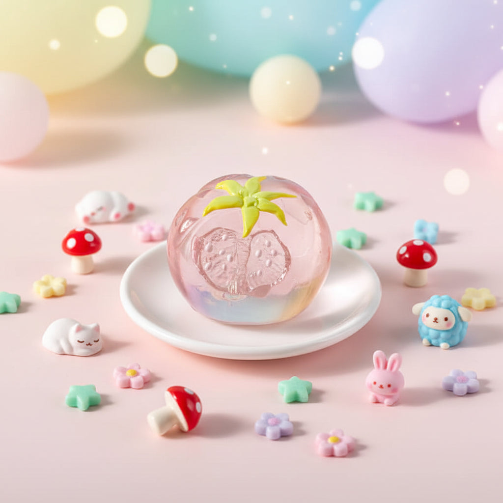 Crystal Pink Tamato Bam Squishy BAMSQUISHY