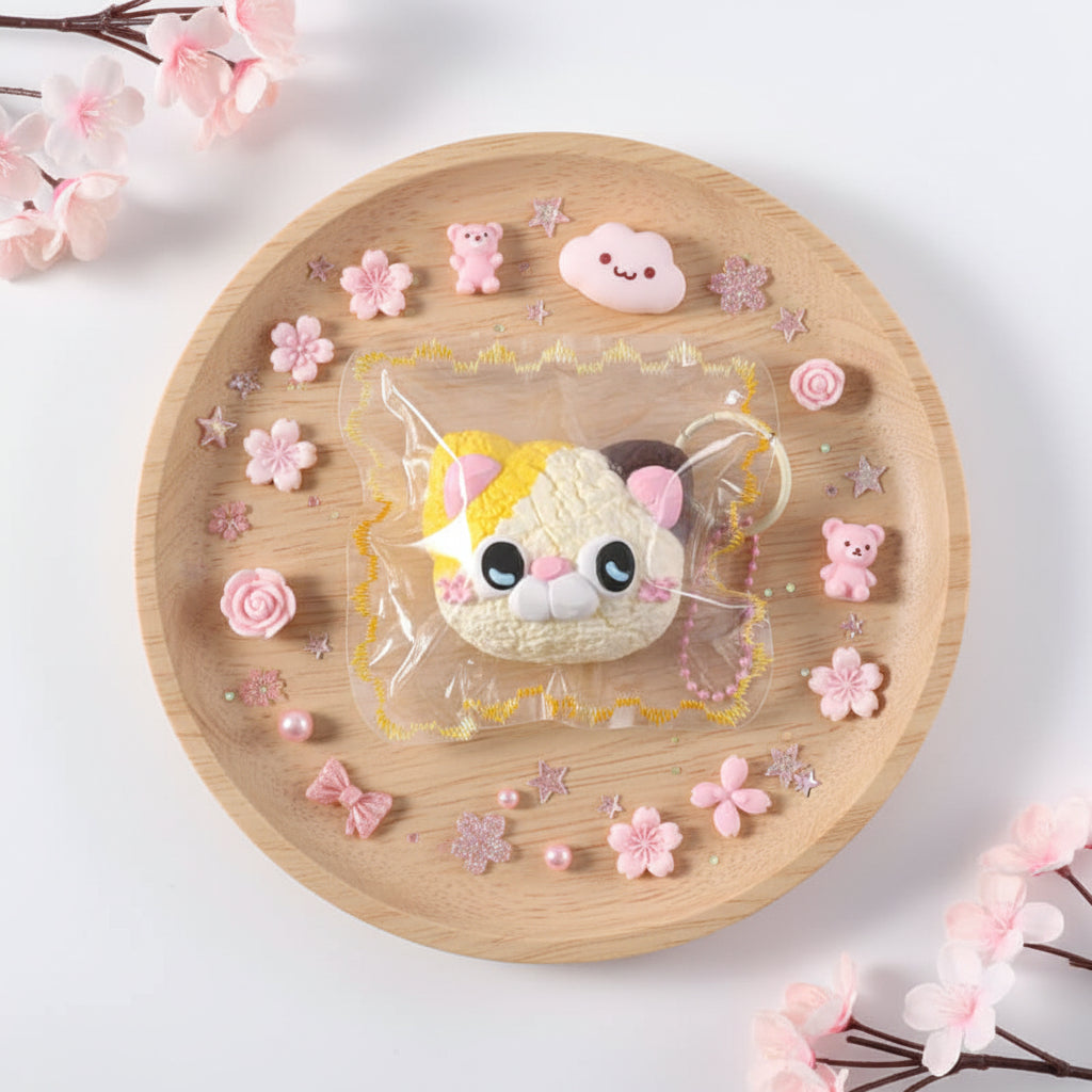 Cute Cat Head Biscuit Squishy BAMSQUISHY