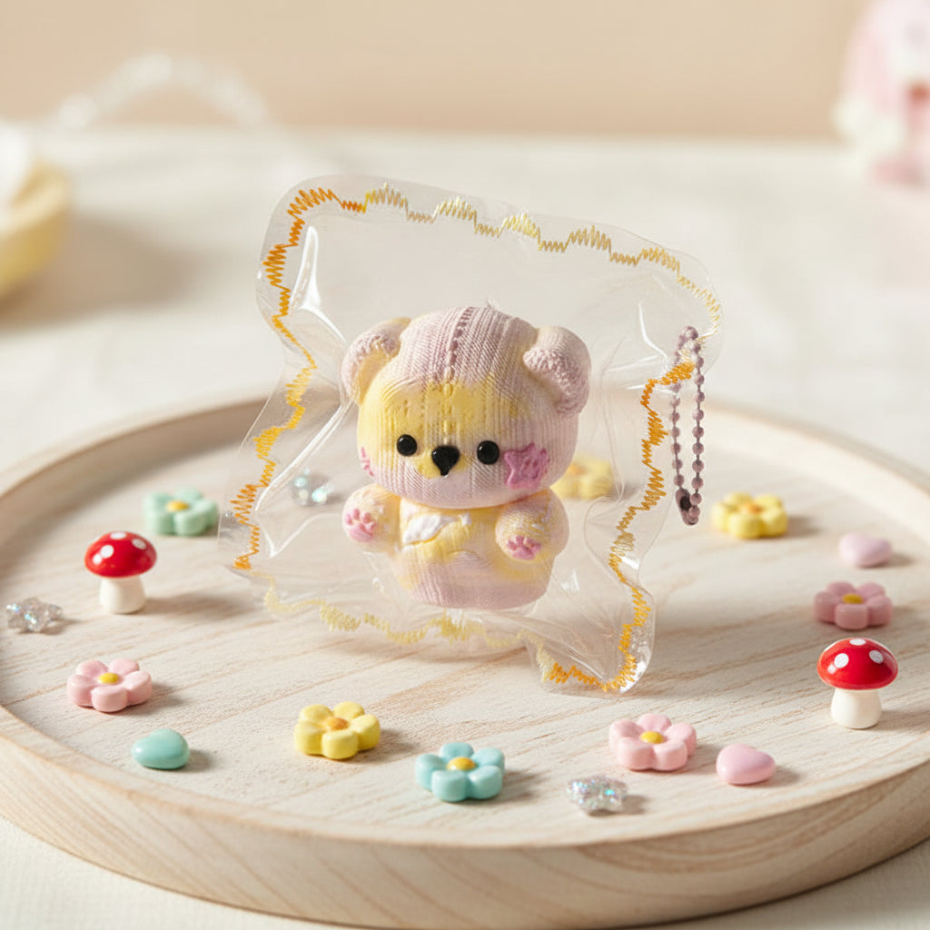 Cute Knitted Bear Bam Squishy Dokee Boom BAMSQUISHY