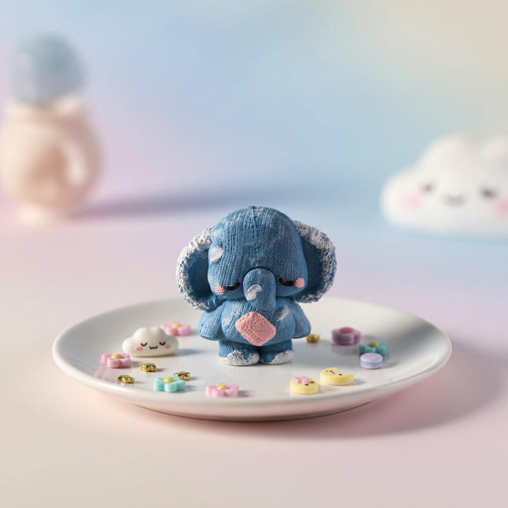 Cute Knitted Elephant Bam Squishy Dokee Boom BAMSQUISHY