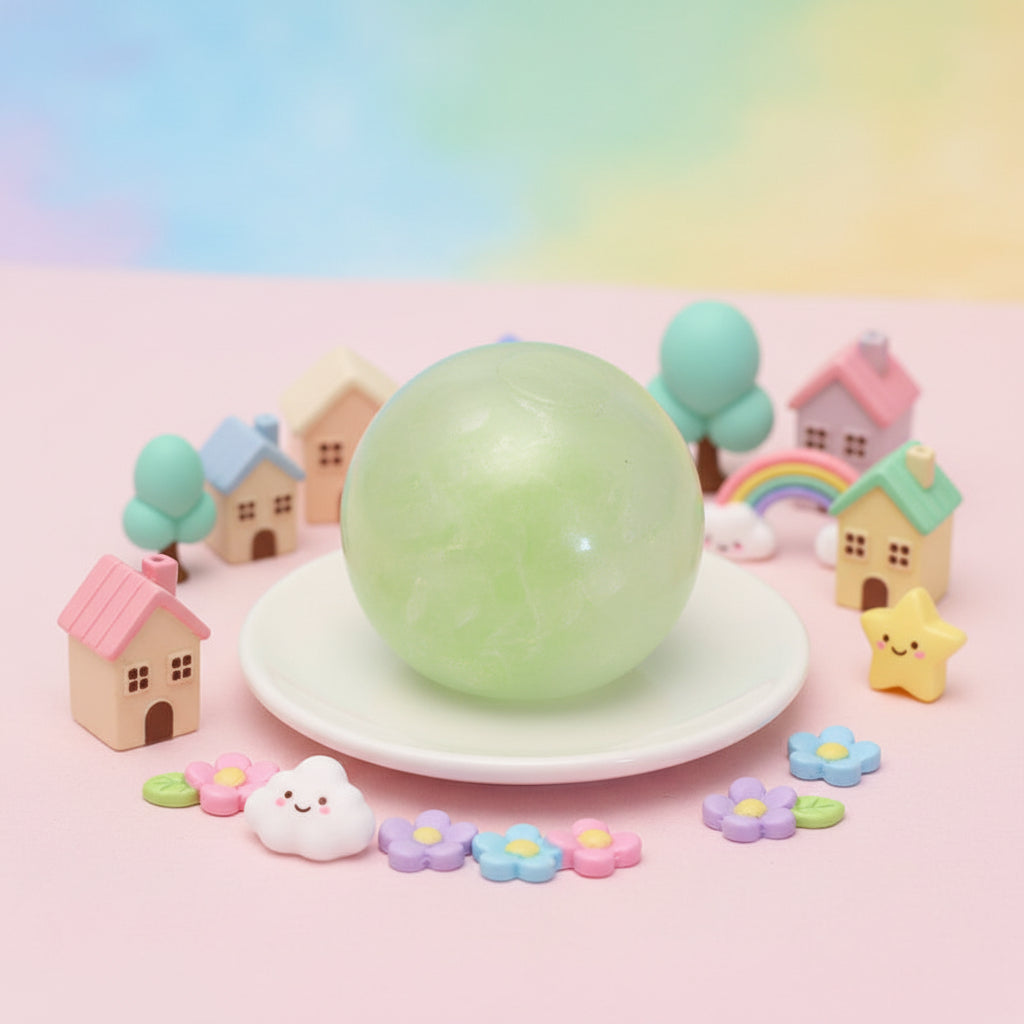 Green Clear Dual-Layer ASMR Stress Ball BAMSQUISHY