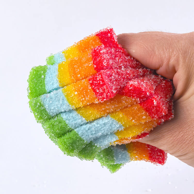 Irregularly sliced sour streaks Bam Squishy - BAMSQUISHY