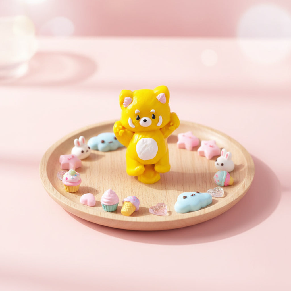 Little Yellow Raccoon Bam Squishy BAMSQUISHY