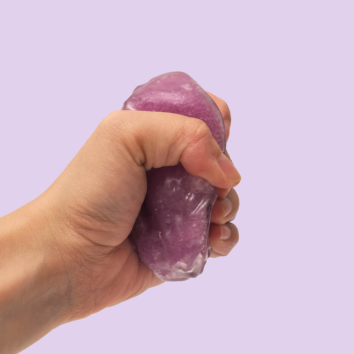 Mini Frosted Grape Cheese Cube Fidget Toy BAMSQUISHY