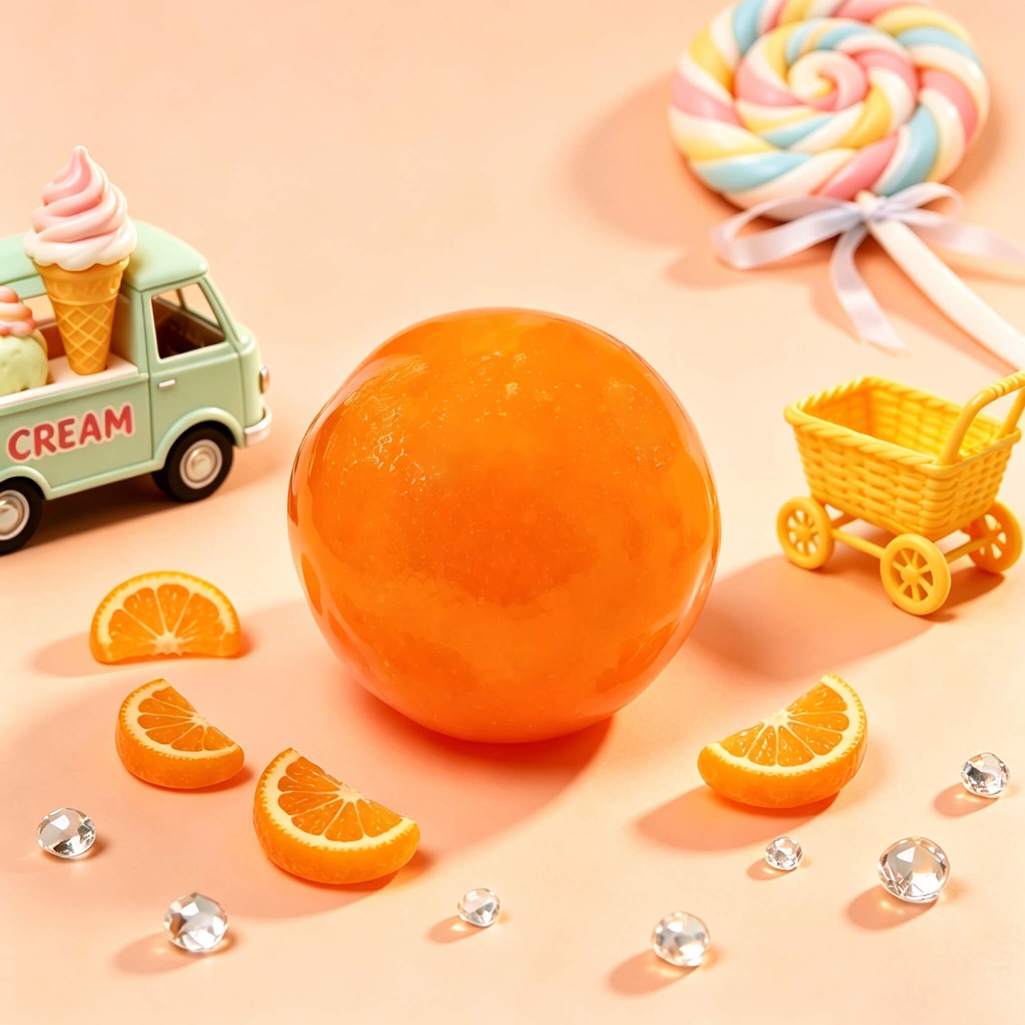 Orange Smoothie Handmade Ball BAMSQUISHY