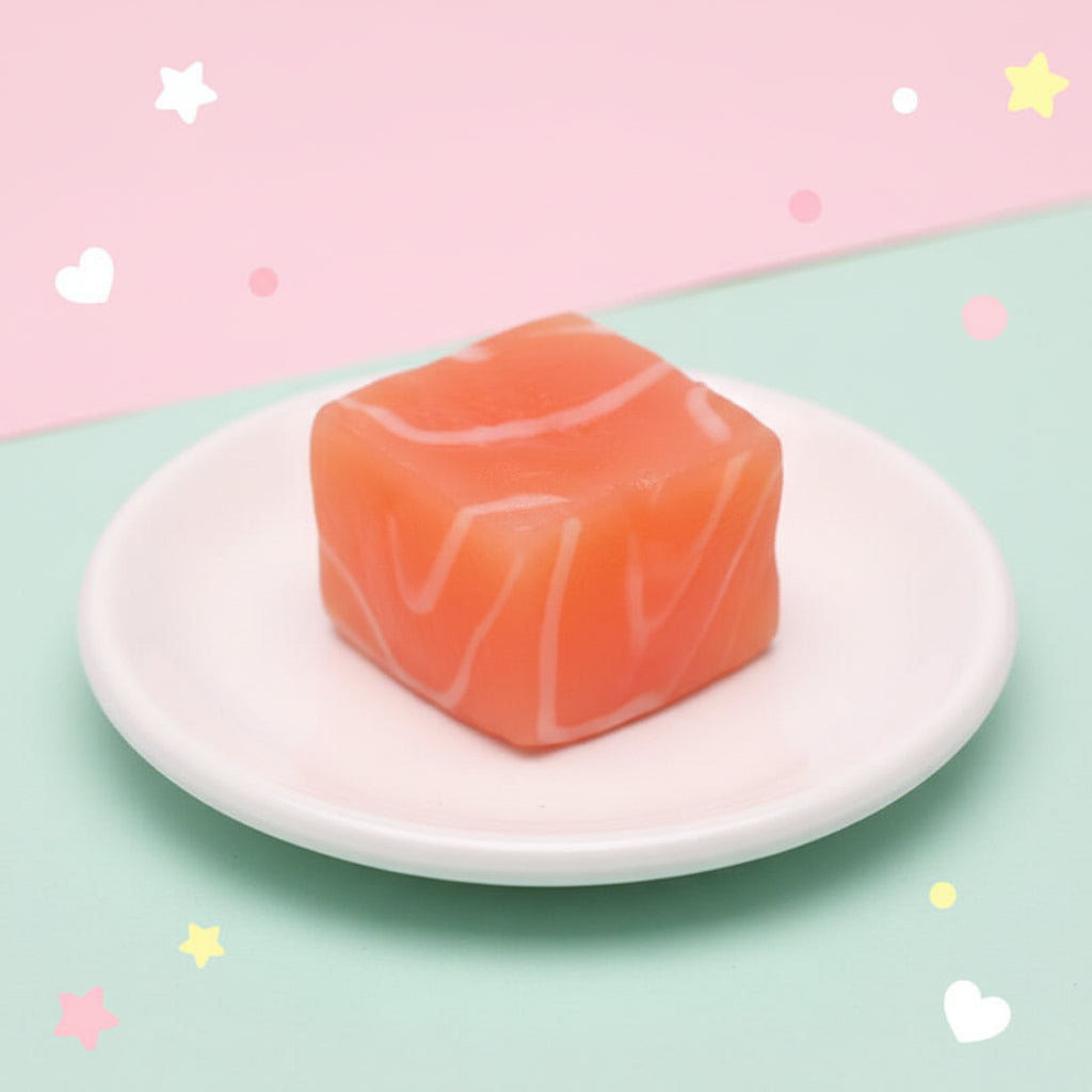 Salmon Fillet Cube Squishy BAMSQUISHY