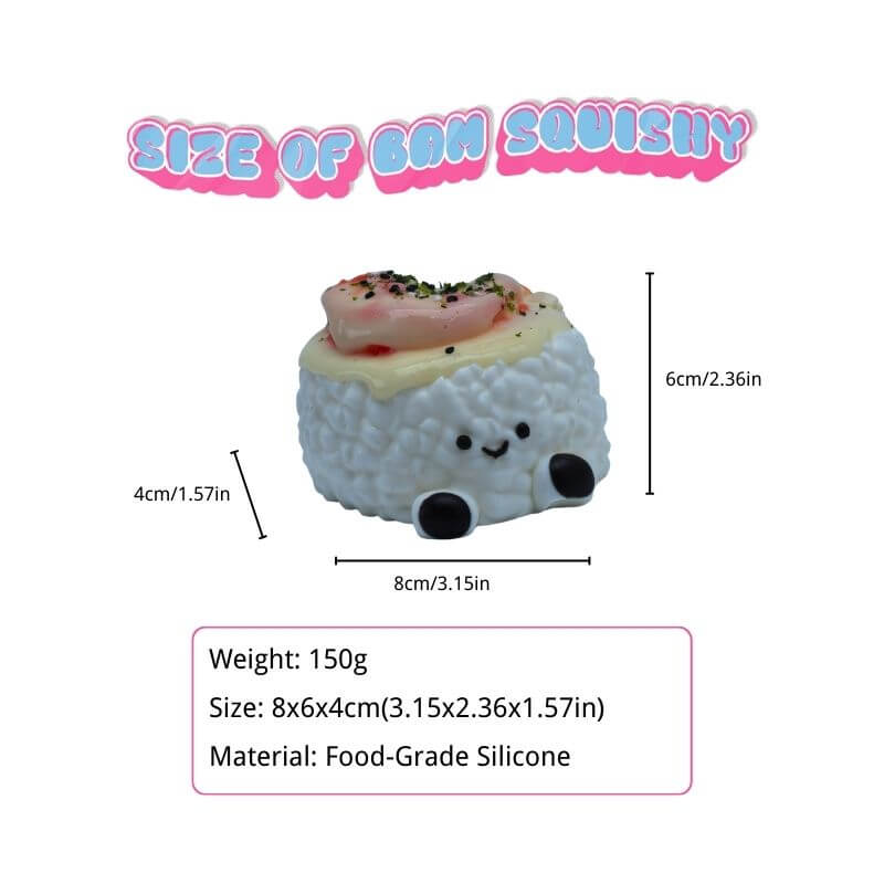 Shrimp and Puppy Sushi Taba Squishy BAMSQUISHY