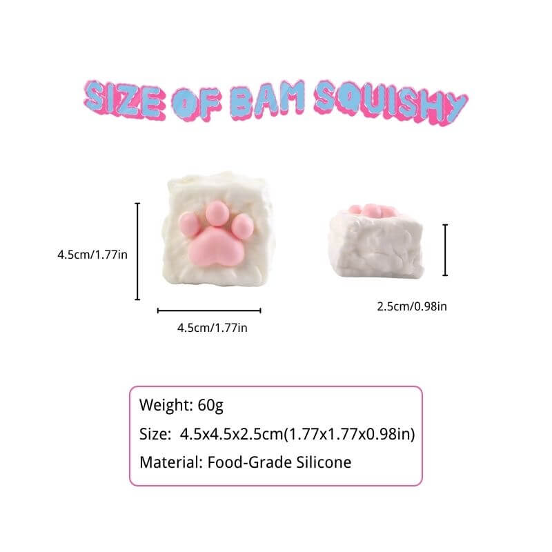 Cream Cube Paw Bam Squishy BAMSQUISHY