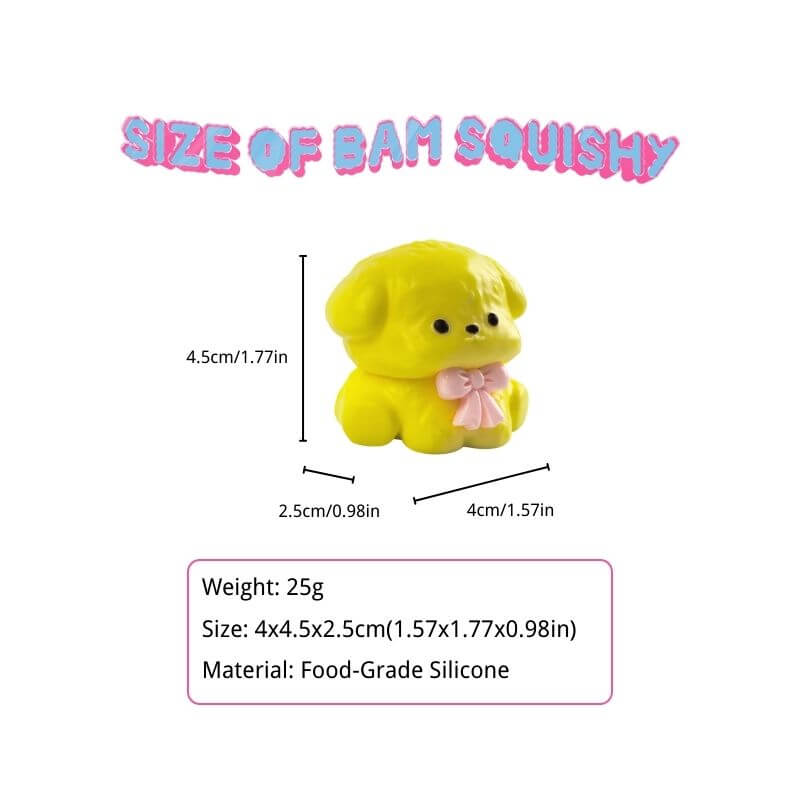Cute Yellow Puppy Bam Squishy BAMSQUISHY