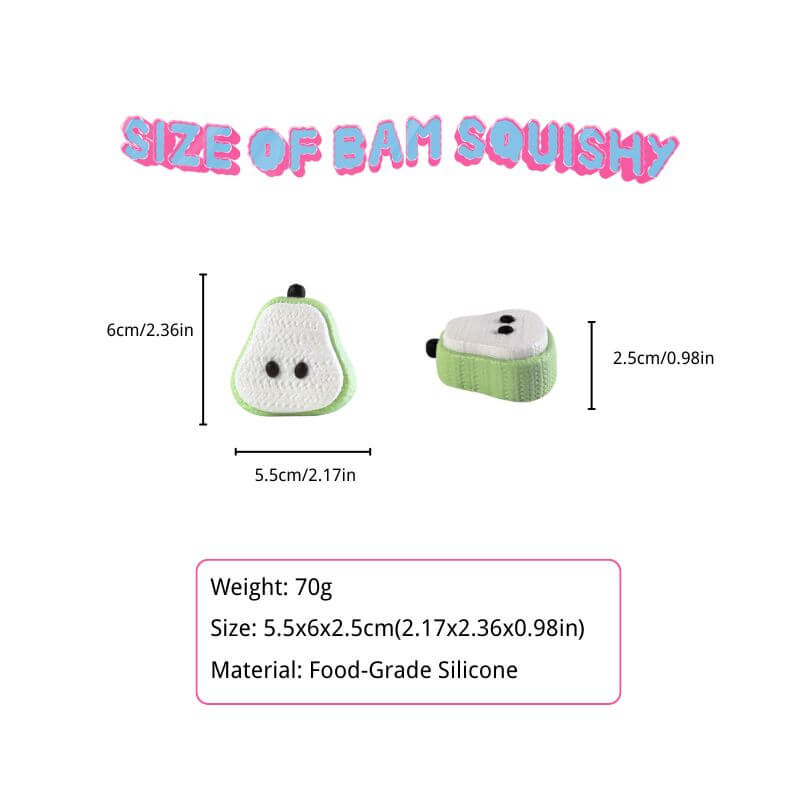 Knitted Pear Bam Squishy - BAMSQUISHY
