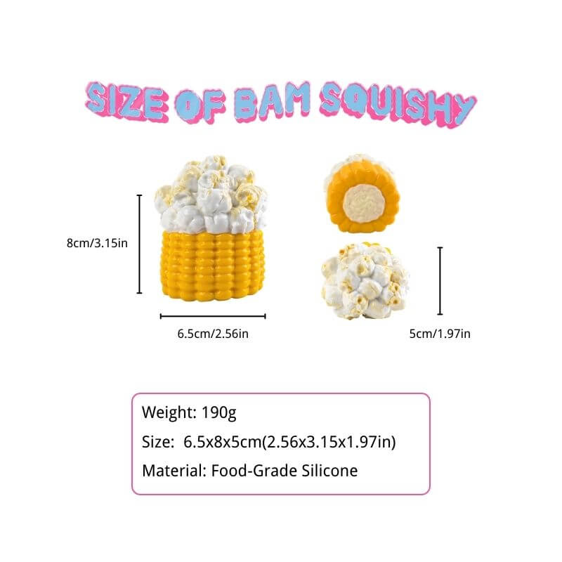 Popcorn Corn Bam Squishy BAMSQUISHY
