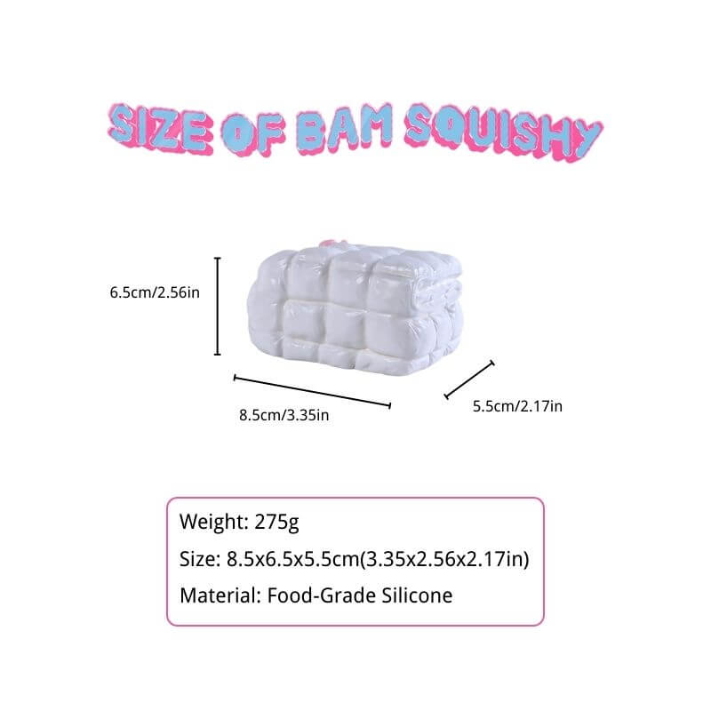 White Duvet Bam Squishy - BAMSQUISHY