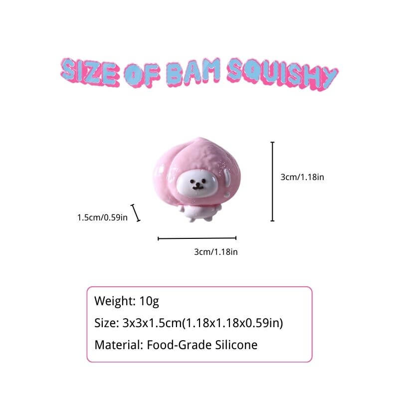 Cute Pinch Bear Bam Squishy BAMSQUISHY