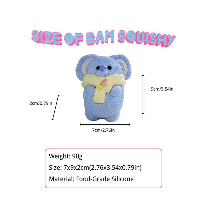 Plush Elephant Squishy BAMSQUISHY