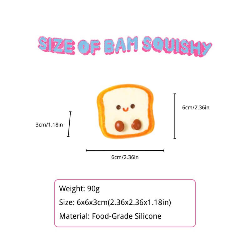 Small Toastie Taba Squishy BAMSQUISHY